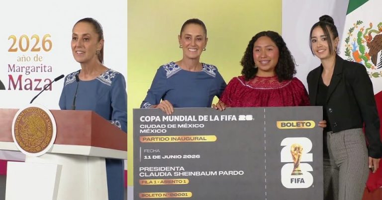 Presidenta dio a conocer el nombre de las ganadoras de los boletos de Mundial en La Mañanera de hoy.